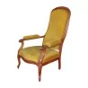 Fauteuil Voltaire restauration en bois d'acajou. Vers 1850, … - Moinat - Fauteuils