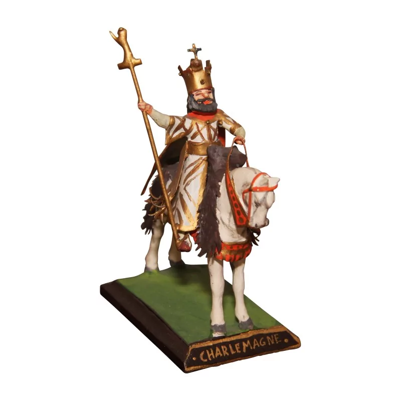 Soldat de plomb, Charlemagne sur son cheval 20ème siècle - Moinat - Accessoires de décoration Soldat de plomb, Charlemagne sur son cheval 20ème siècle - Moinat - Accessoires de décoration