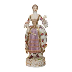 Statuette en porcelaine de Meissen “Femme” avec numéro au …