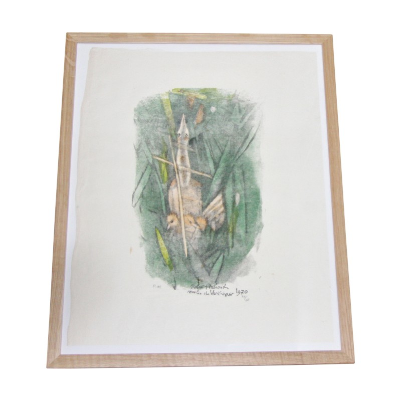 print painting under glass signed Robert HAINARD (1906-1999) … - Moinat - Painting - Portrait print painting under glass signed Robert HAINARD (1906-1999) … - Moinat - Painting - Portrait