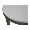 Wohnzimmertisch, runder Säulentisch aus vernickeltem Eisen und … - Moinat - Sockeltische, Gueridons