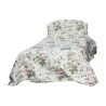 Bed set comprising: a floral fabric headboard with - Moinat - Ensembles
