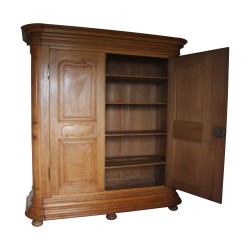 Eichenholzschrank 2 Türen mit Schlüssel, Paneele …