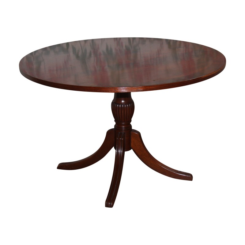 Round mahogany coffee table, Regency England, 20th century - Moinat - Coffee tables Round mahogany coffee table, Regency England, 20th century - Moinat - Coffee tables