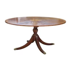 Table de salle à manger ronde Regency sur 4 pieds griffes en …