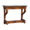 Restoration console in walnut wood, mounted on oak and … - Moinat - Consoles, Side tables, Sofa tables