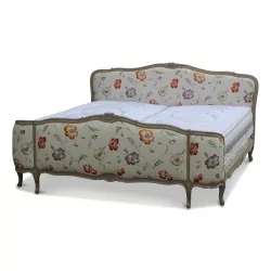 Каркас кровати в стиле Людовика XV из необработанного дерева под покраску, …