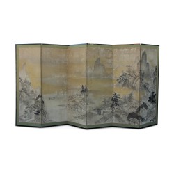 Paravent Byobu à 6 volets d inspiration chinoise