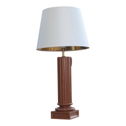 Lampe en plâtre colonne avec peinture décorative coloris …