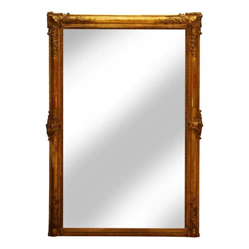 面长方形 Louis-Philippe 镜子，带镀金木框…… - Moinat - 镜子