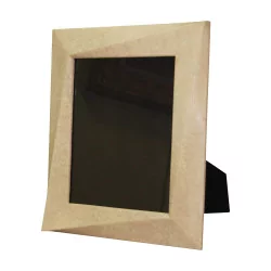 Large photo frame in cream-coloured stingray