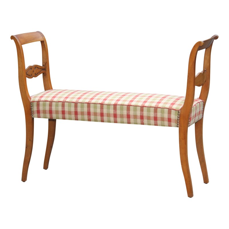 条 Louis-Philippe 长凳,覆盖 Tilbury 格纹面料…… - Moinat - Stools, Benches, Pouffes 条 Louis-Philippe 长凳,覆盖 Tilbury 格纹面料…… - Moinat - Stools, Benches, Pouffes