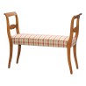 条 Louis-Philippe 长凳，覆盖 Tilbury 格纹面料…… - Moinat - Stools, Benches, Pouffes
