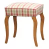 Louis-Philippe stool, covered with Tilbury Check fabric … - Moinat - Stools, Benches, Pouffes