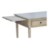 flacher Schreibtisch mit 3 Schubladen vorne und 2 Zuglaschen an den Seiten, … - Moinat - VE2022/1