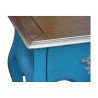 Louis XV console table with turquoise painted cherry wood top and 2 - Moinat - Consoles, Side tables, Sofa tables