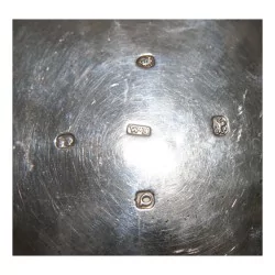 Saucière en argent 925 sur 3 pieds tête de lions et anse