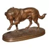 Bronze “Chien” signé sur base Jules MOIGNIEZ … - Moinat - Bronzes