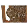 Grand lustre à corbeille en bronze et cristaux en cours de … - Moinat - Lustres, Plafonniers