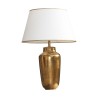 Porzellanlampe, modernes Modell, goldfarben, mit … - Moinat - Tischlampen