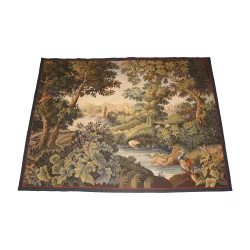 幅 Flanders“Verdure”的 Aubusson 挂毯。 20世纪初