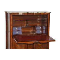 Louis XV secretaire 弧形十字弓，侧面有投影，……