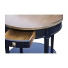 独家款热水袋桌，黑色机身，带…… - Moinat - End tables, Bouillotte tables, 床头桌, Pedestal tables