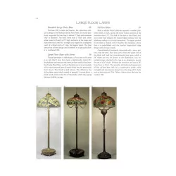 Lampadaire bronze, modèle Tiffany au serpent, et abat-jour en
