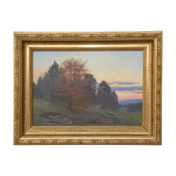 oil painting on canvas, signed lower right Fritz Edouard...