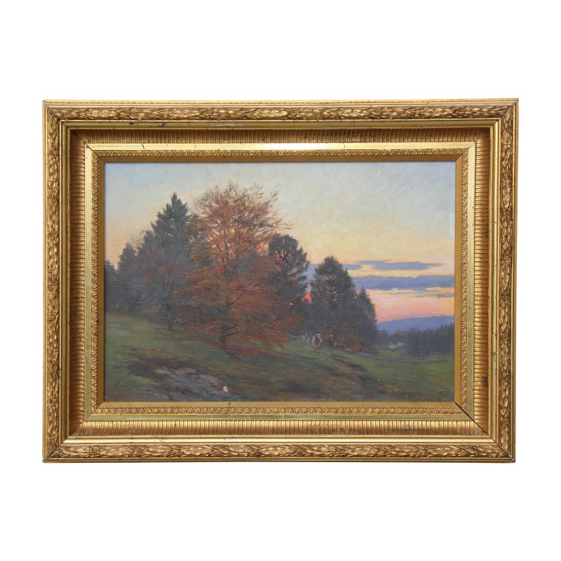 幅布面油画,署名于右下方 Fritz Edouard... - Moinat - 画 - 景观 幅布面油画,署名于右下方 Fritz Edouard... - Moinat - 画 - 景观
