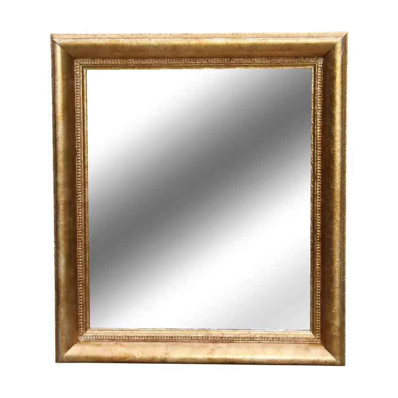 Miroir avec cadre en bois peint doré. 20ème siècle - Moinat - Glaces, Miroirs