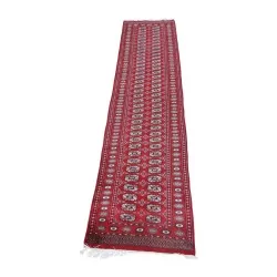 Tapis de passage coloris rouge Chine. 20ème siècle