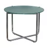 Круглый стол для гостиной MR из хромированного железа и стеклянной столешницы… - Moinat - ShadeFlair