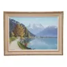 Tableau huile sur toile (60 x 43 cm) “Paysage - Vue de … - Moinat - Tableaux - Paysage