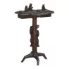 Guéridon, table de fumeur, Ours de Brienz en bois sculpté et 4 … - Moinat - Brienz