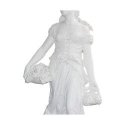 Large statue “Woman - Winter” in crushed natural stone …
