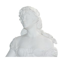Large statue “Woman - Winter” in crushed natural stone …