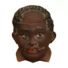 Pot à tabac barbotine en forme de tête de jeune homme. Vers … - Moinat - Accessoires de décoration
