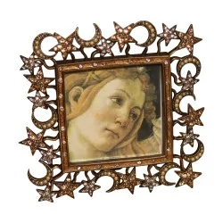 Fotorahmen Jay Strongwater aus Metall und Steinen …