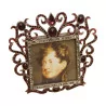 Jay Strongwater photo frame in metal and stones … - Moinat - Picture frames
