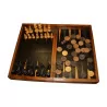 шахматная доска в стиле Луи-Филиппа из орехового дерева с шахматным… - Moinat - Декоративные предметы
