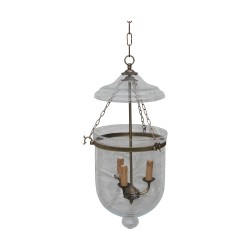 Lanterne Estrella grand modèle, en bronze patiné et cloche en …