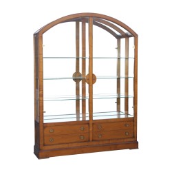 Vitrine à 2 portes en verre avec spot dans le milieu, 2 clés …