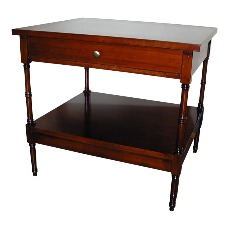 Biedermeier coffee table with 1 drawer. - Moinat - End tables, Bouillotte tables, Bedside tables, Pedestal tables