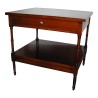 Biedermeier coffee table with 1 drawer. - Moinat - End tables, Bouillotte tables, Bedside tables, Pedestal tables