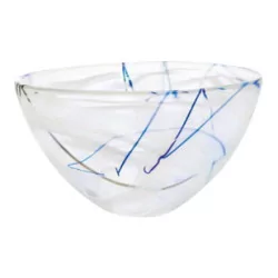 Medium crystal bowl \"Contrast\" model from the Kosta collection