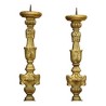 Paire de torchère en bois doré. 20ème siècle - Moinat - Colonnes, Torchères, Nubiens
