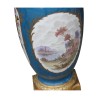 Sèvres vase signed below with double decoration of … - Moinat - Boxes, Urns, Vases