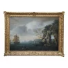 Gemäldepaar „Marine mit Charakter“, Öl auf Leinwand … - Moinat - Gemälden - Landschaften