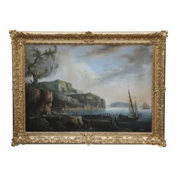 Gemäldepaar „Marine mit Charakter“, Öl auf Leinwand …